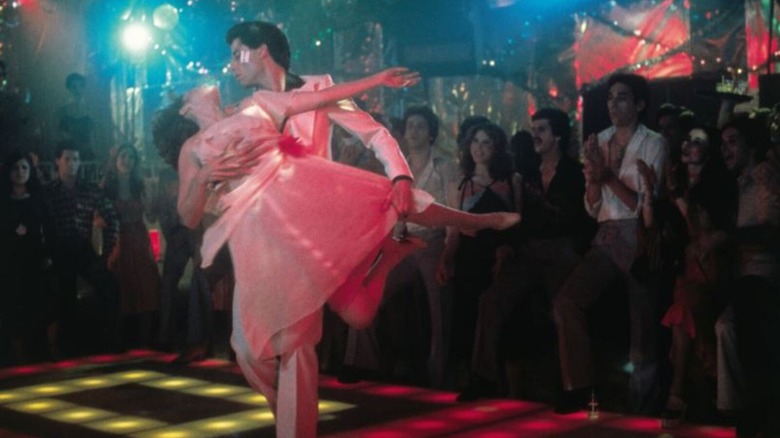 John Travolta and Karen Lynn Gorney in Saturday Night Fever