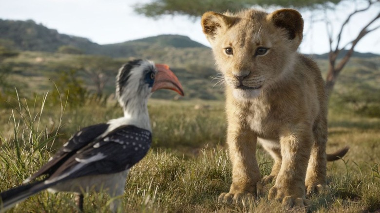 Zazu and Simba in The Lion King