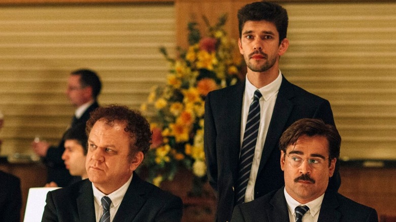 John C Reilly, Ben Whishaw, and Colin Farrell in The Lobster