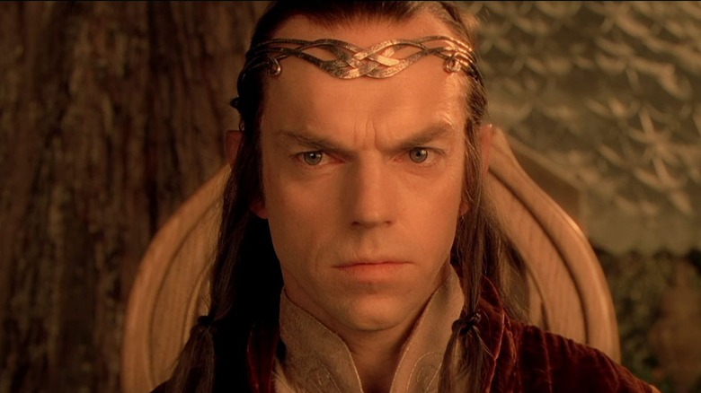 Hugo Weaving as Elrond in The Lord of the Rings 