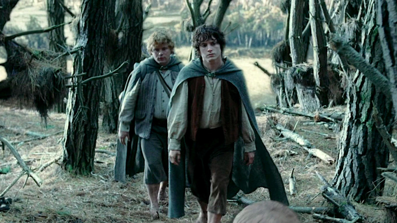 Frodo and Sam follow Sméagol to Shelob