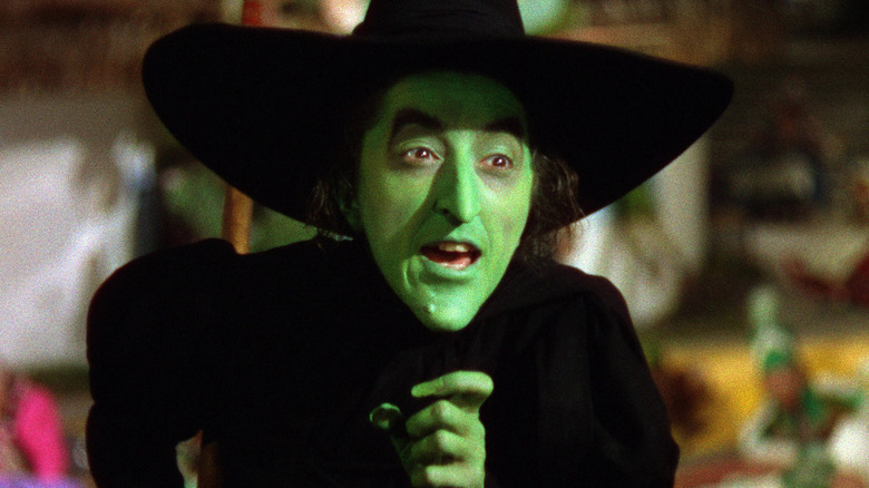 Margaret Hamilton scaring Dorothy in The Wizard of Oz