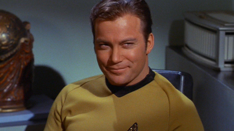 James T Kirk smirk yellow uniform