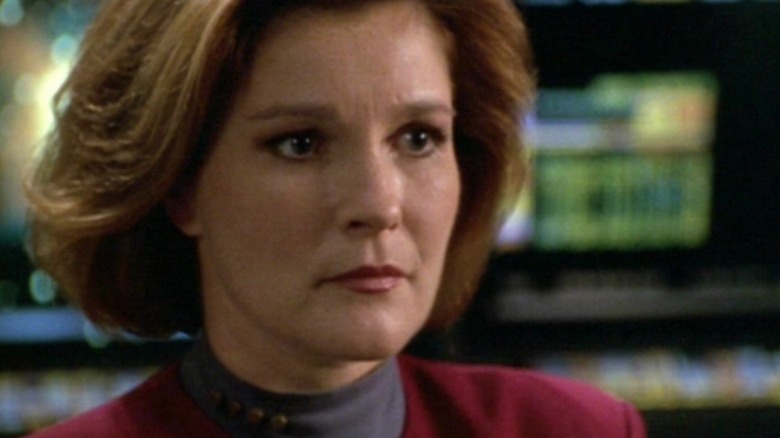 Kathryn Janeway commands Voyager