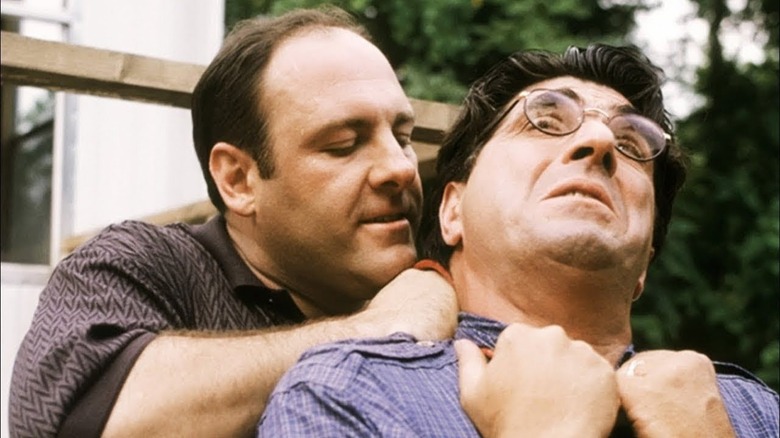 James Gandolfini and Tony Ray Rossi in The Sopranos