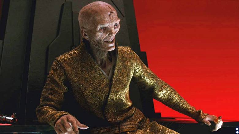 Supreme Leader Snoke in The Last Jedi