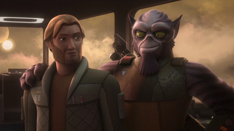 Zeb and Kallus visiting Lira San in Rebels