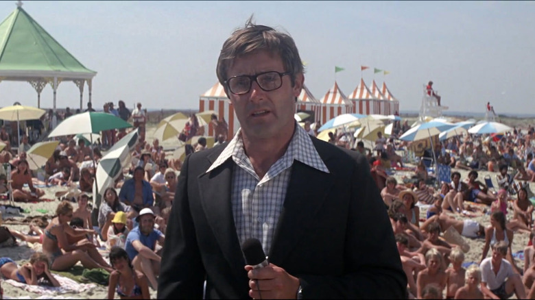 Peter Benchley's cameo as a reporter in Jaws
