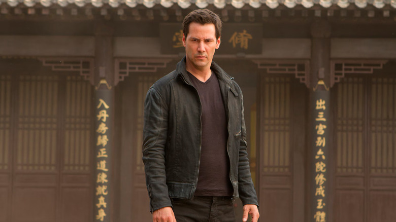 Donaka Mark, looking tough in Man of Tai Chi.