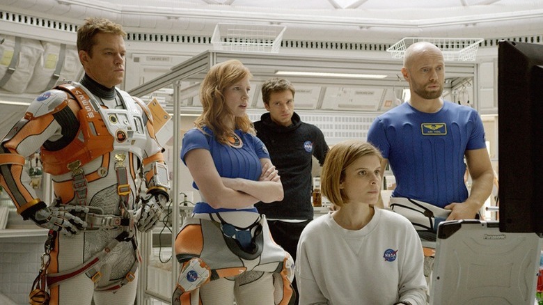 The Ares III/Hermes crew in The Martian