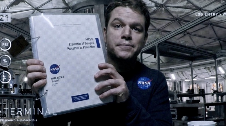 Matt Damon Martian Video Diary