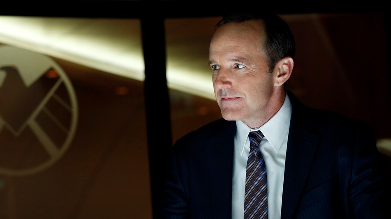 Clark Gregg as Agent Coulson on The Bus in Agents of SHIELD