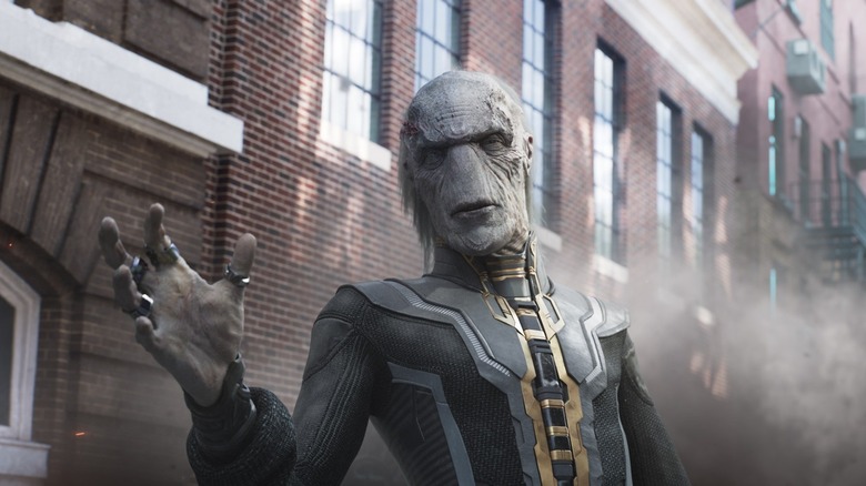 Ebony Maw waving his hand in Avengers: Infinity War