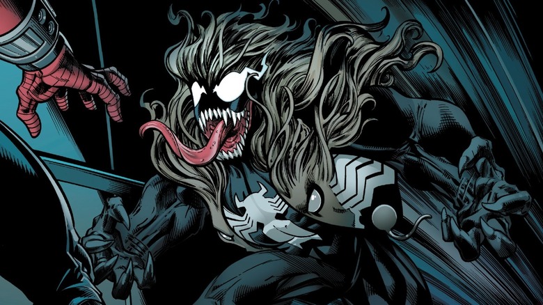 Spider-Man: Life Story Venom/Kraven the Hunter lunging at Spider-Man