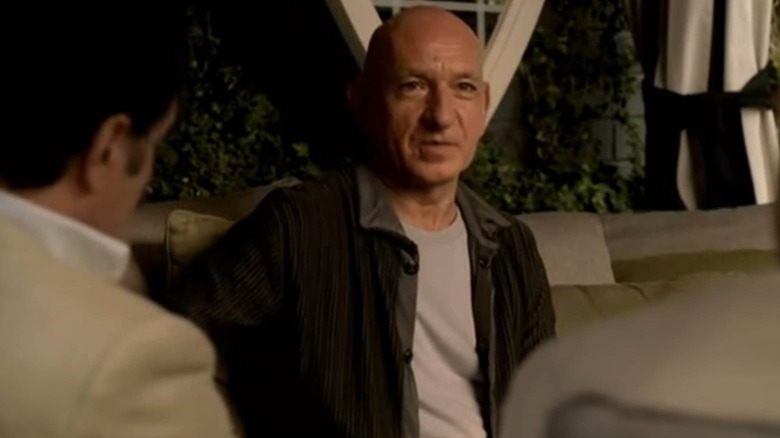 Ben Kingsley as himself talking to Christopher and Carmine in The Sopranos