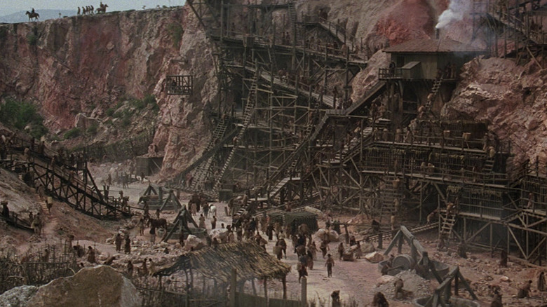 The gold mine set in The Mask of Zorro