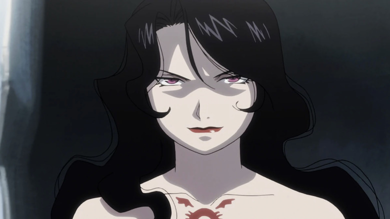 Fullmetal Alchemist: Brotherhood Lust smiling evilly