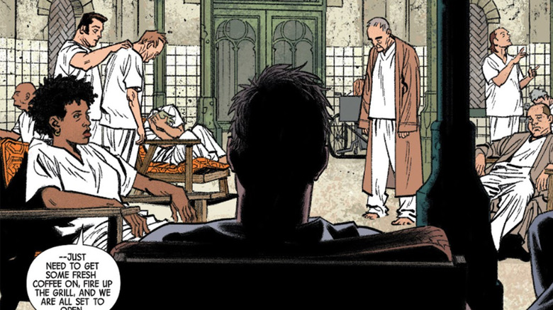 A panel from Lemire and Smallwood's Moon Knight