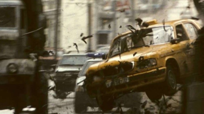 The Moscow car chase in The Bourne Supremacy
