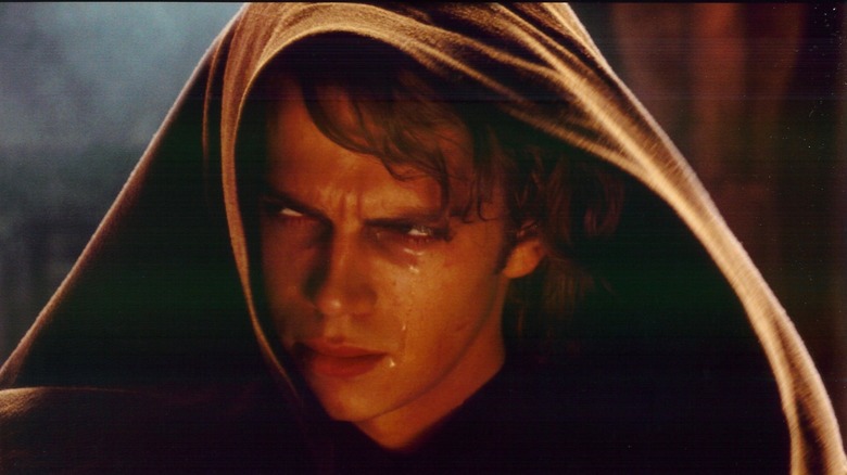 Anakin burns alive in Revenge of the Sith