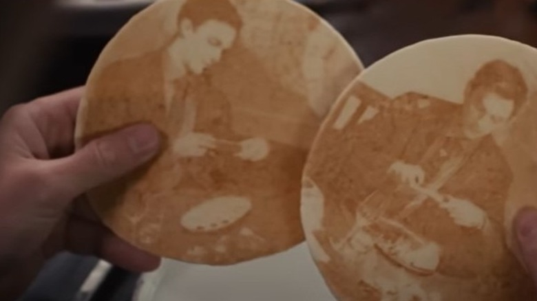 The Menu Tyler image on tortilla
