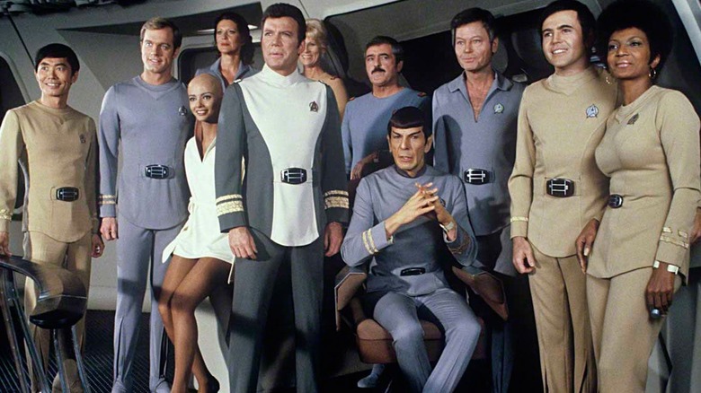 Star Trek: The Motion Picture crew in uniform