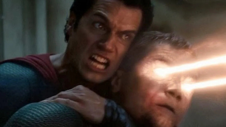 Superman killing Zod