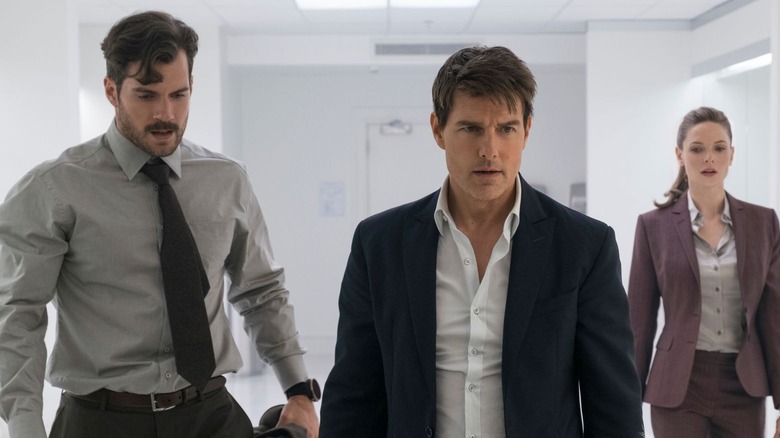 Henry Cavill and Tom Cruise in Mission: Impossible — Fallout