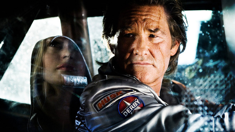 Kurt Russell drives car in Grindhouse