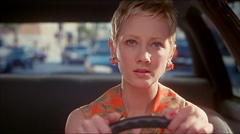 Anne Heche driving car in Psycho