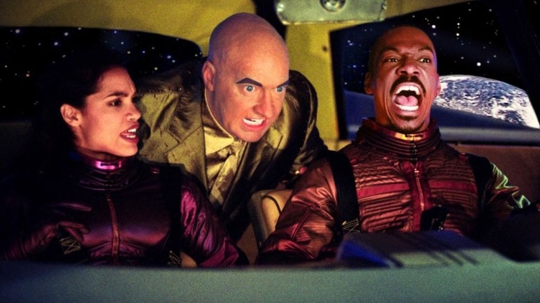 Eddie Murphy attempting a cosmic ride