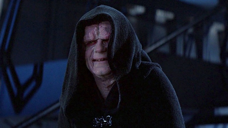 Emperor Palpatine cackling