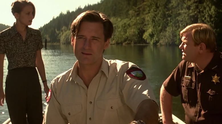 Bridget Fonda, Bill Pullman, and Brendan Gleeson in Lake Placid