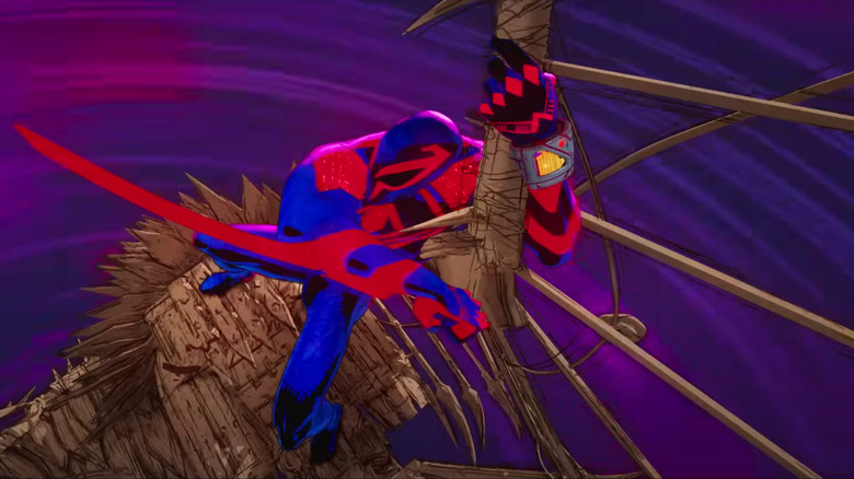 Spider-Man 2099 fighting Renaissance Vulture