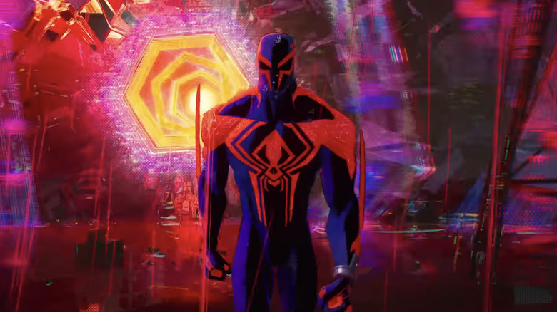 Spider-Man 2099 in front of a portal