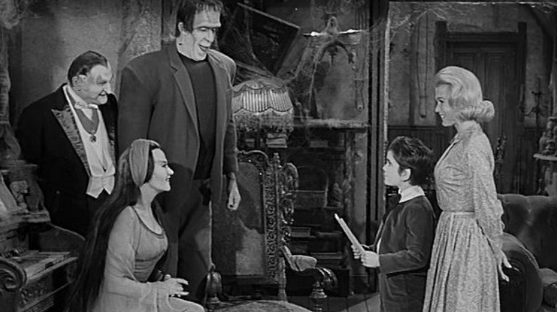 Munsters family smiles at son