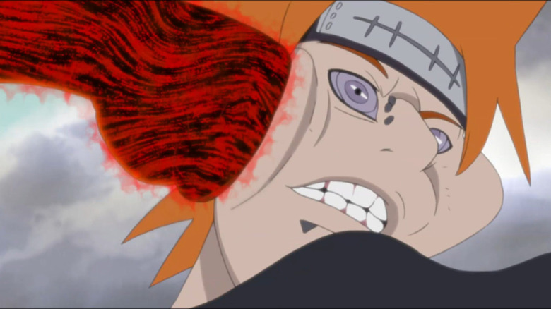 Naruto Shippuden possessed naruto punches pain