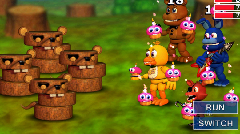 The Five Nights at Freddy cast fights bad guys