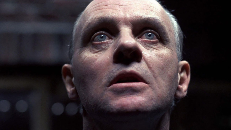 Hannibal Lecter looks heavenward in The Silence of the Lambs