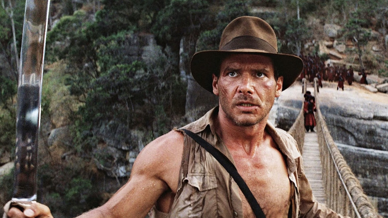 Harrison Ford como Indy Indiana Jones e o Templo da Perdição