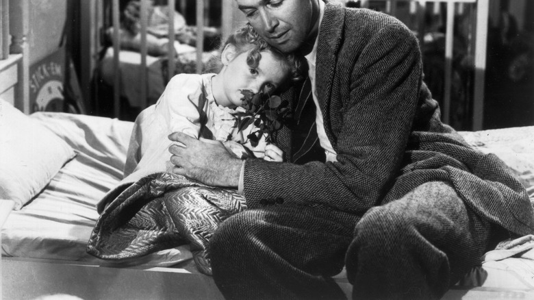 Karolyn Grims and Jimmy Stewart in It's A Wonderful Life