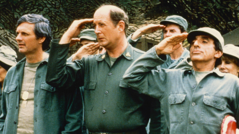 M*A*S*H ensemble saluting