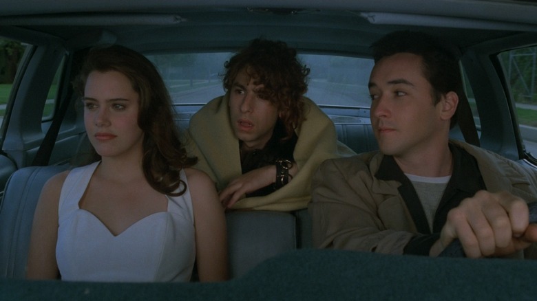 Ione Skye, Jason Gould, and John Cusack in Say Anything