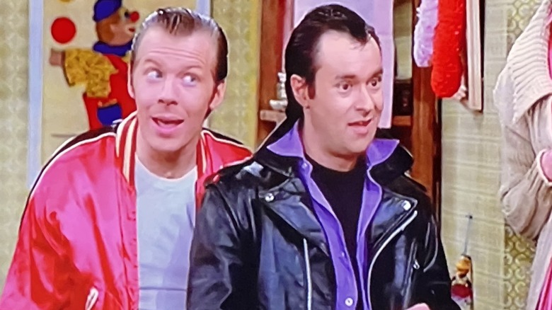 Michael McKean's Lenny and David Lander's Squiggy posing in Laverne & Shirley