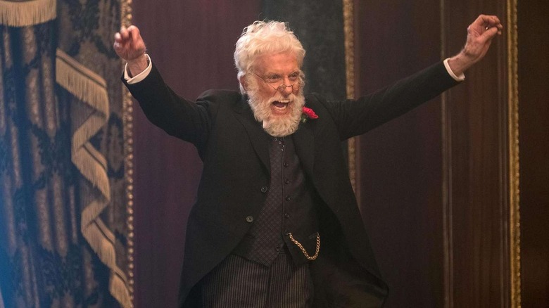 Mr. Dawes, Jr., dancing on a tabletop in Mary Poppins Returns