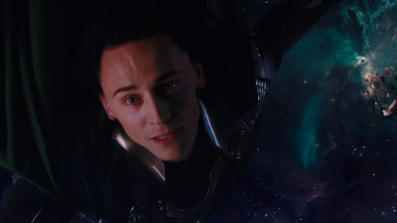 Thor Loki falls into the cosmos