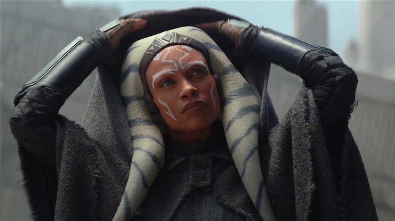 Ahsoka pulls back her hood