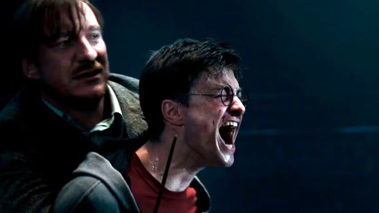 Order of the Phoenix, Lupin holding back a grieving Harry