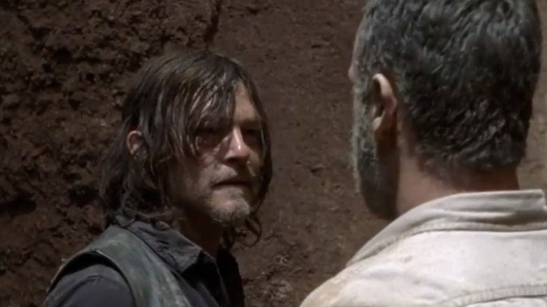 Daryl and Rick in the hole