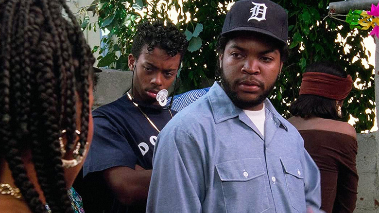 Dedrick D. Gobert and Ice Cube in Boyz n the Hood